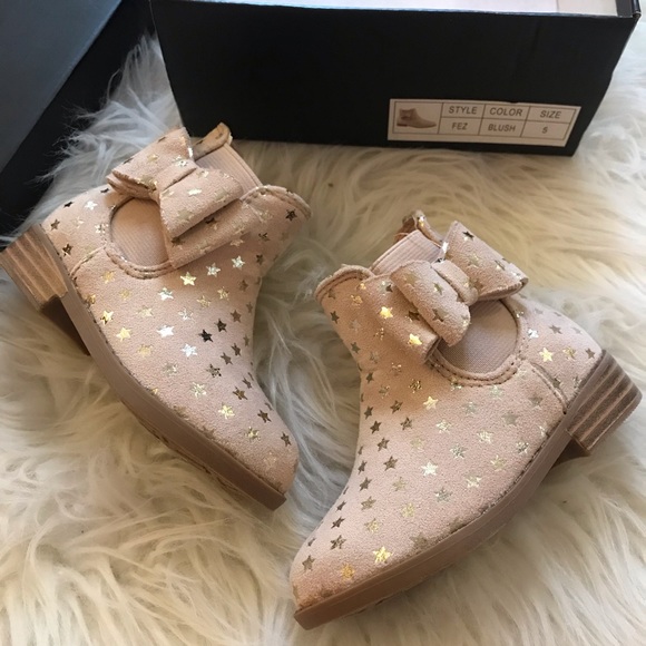 Baby Tahari Star & Bow Booties 5 - Picture 5 of 10
